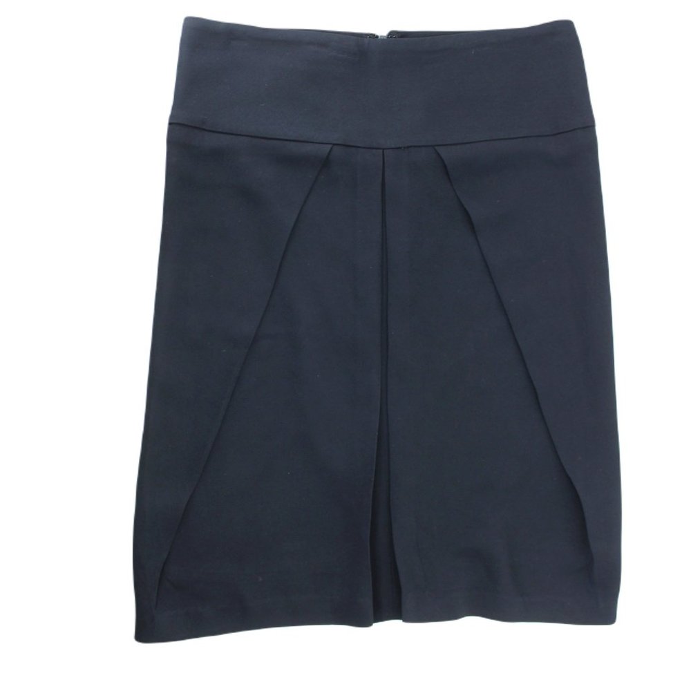 Fuzzi NWT Black Origami Skirt IT42 US6 Crepe Lined Vintage 90s Y2K Minimalist - Picture 2 of 8